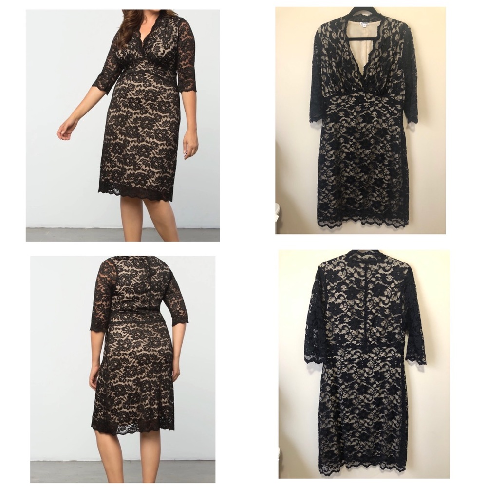 Kiyonna Size 1 Black Boudoir Lace Dress